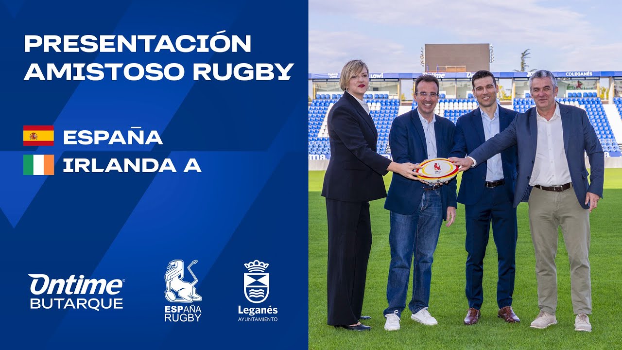 📹🎙️Rueda de prensa de presentación del España-Irlanda de rugby en el Estadio Ontime Butarque