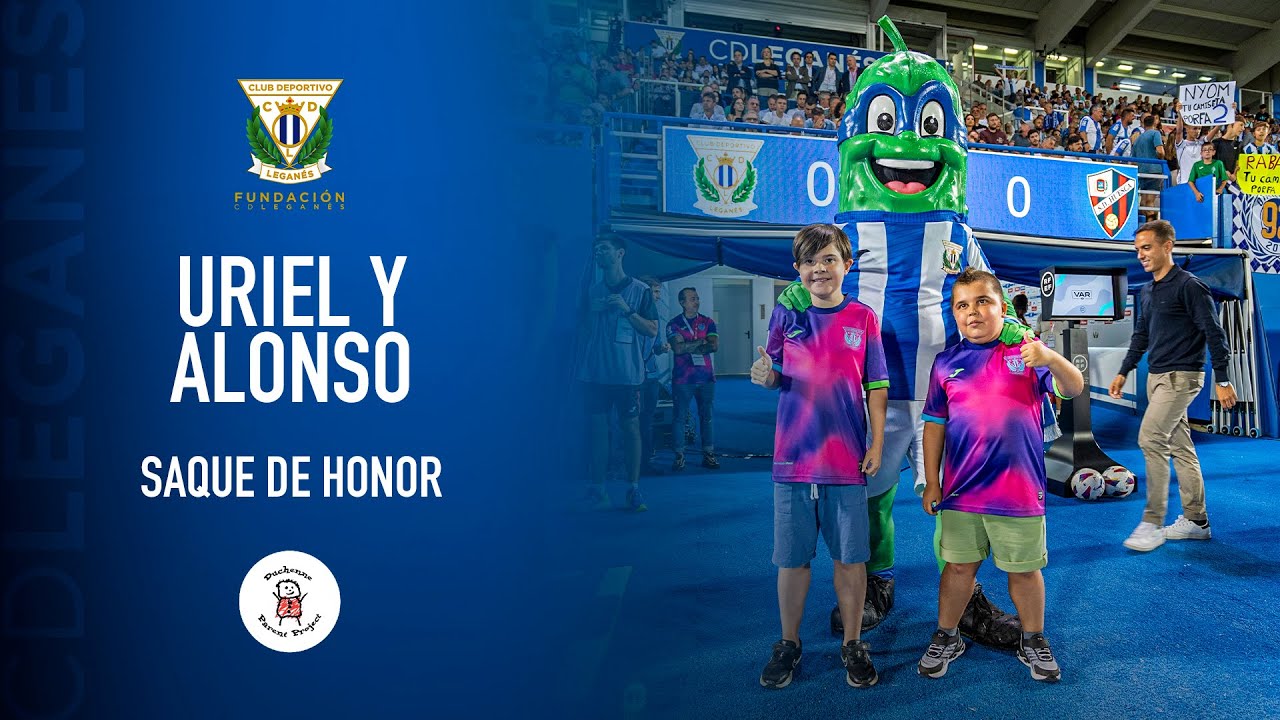 📹 Uriel y Alonso hacen el saque de honor en Butarque por el #DiaMundialPorLaConcienciacionDuchenne