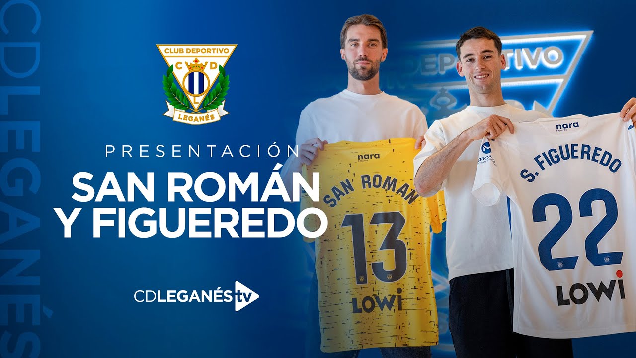 📹🎙️ Presentación de San Román y Figueredo como nuevos jugadores del C.D. Leganés