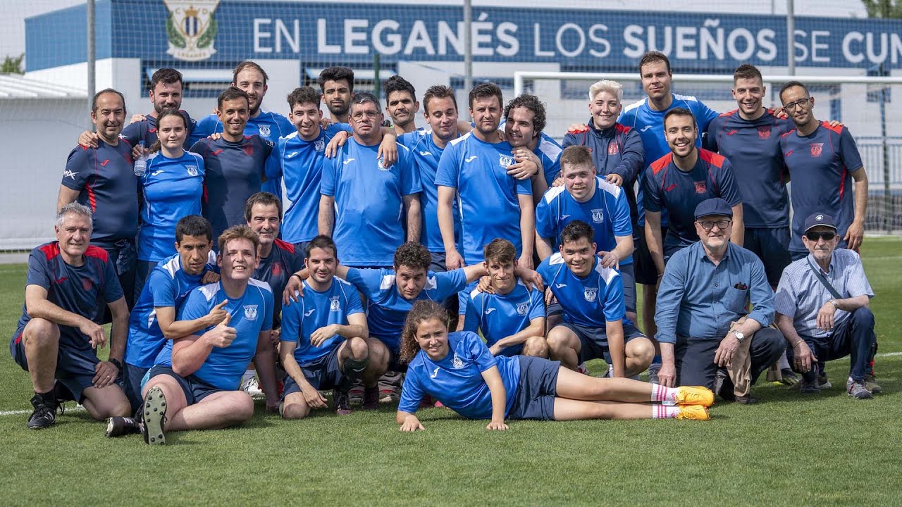 📹 El C.D. Leganés Genuine vive un entrenamiento muy especial con Borja Jiménez y su cuerpo técnico