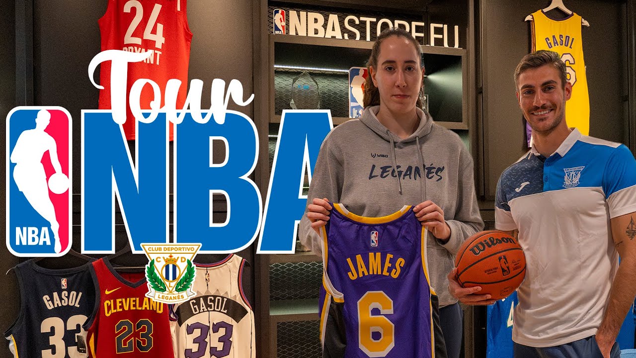📹 C.D. Leganés y C.B. Leganés visitan la sede de la NBA en Madrid con Diego Conde y Cristina Soriano