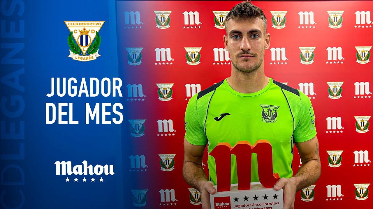 📹🏆 Diego Conde recibe el Premio Mahou al Jugador Cinco Estrellas de septiembre