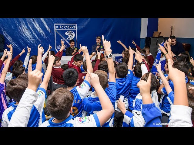 'El Lega vuelve al cole' con Nereo Champagne y José Naranjo. Colegio El Salvador.