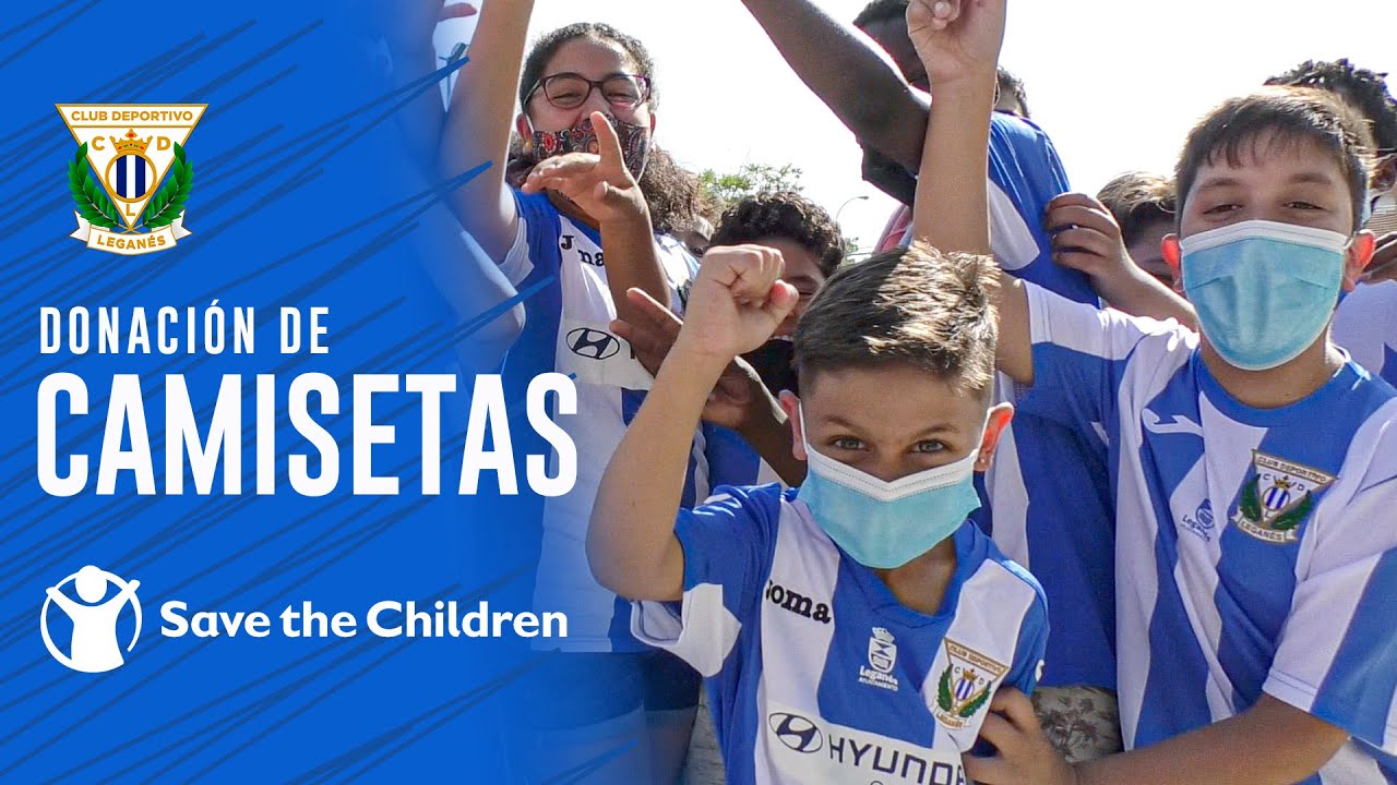 👕 La Fundación C.D. Leganés dona camisetas al proyecto Save The Children