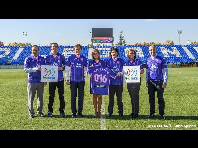 Presentación del acuerdo entre CD Leganés y la Delegación de Gobierno para la Violencia de Género