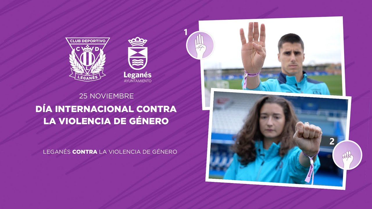 🟣📹  El C.D. Leganés y el Ayuntamiento de la ciudad, juntos en la lucha contra la violencia de género