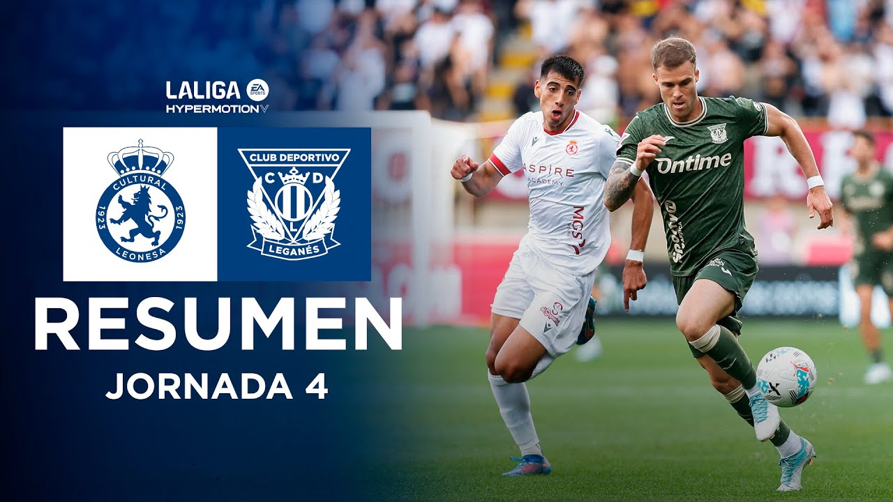 📹 RESUMEN Cultural Leonesa 0 - 0 CD Leganés I J4 | LALIGA HYPERMOTION