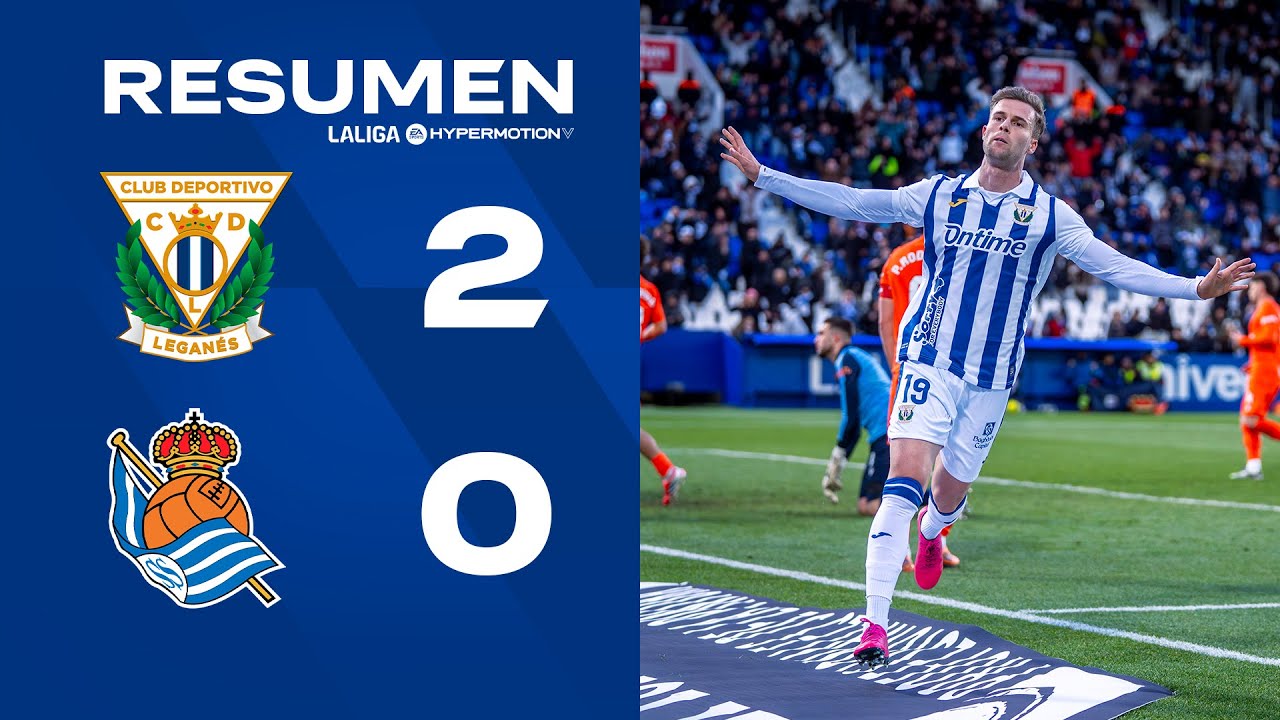 📹 RESUMEN | CD Leganés 2-0 Real Sociedad 'B' | J23 | LALIGA Hypermotion