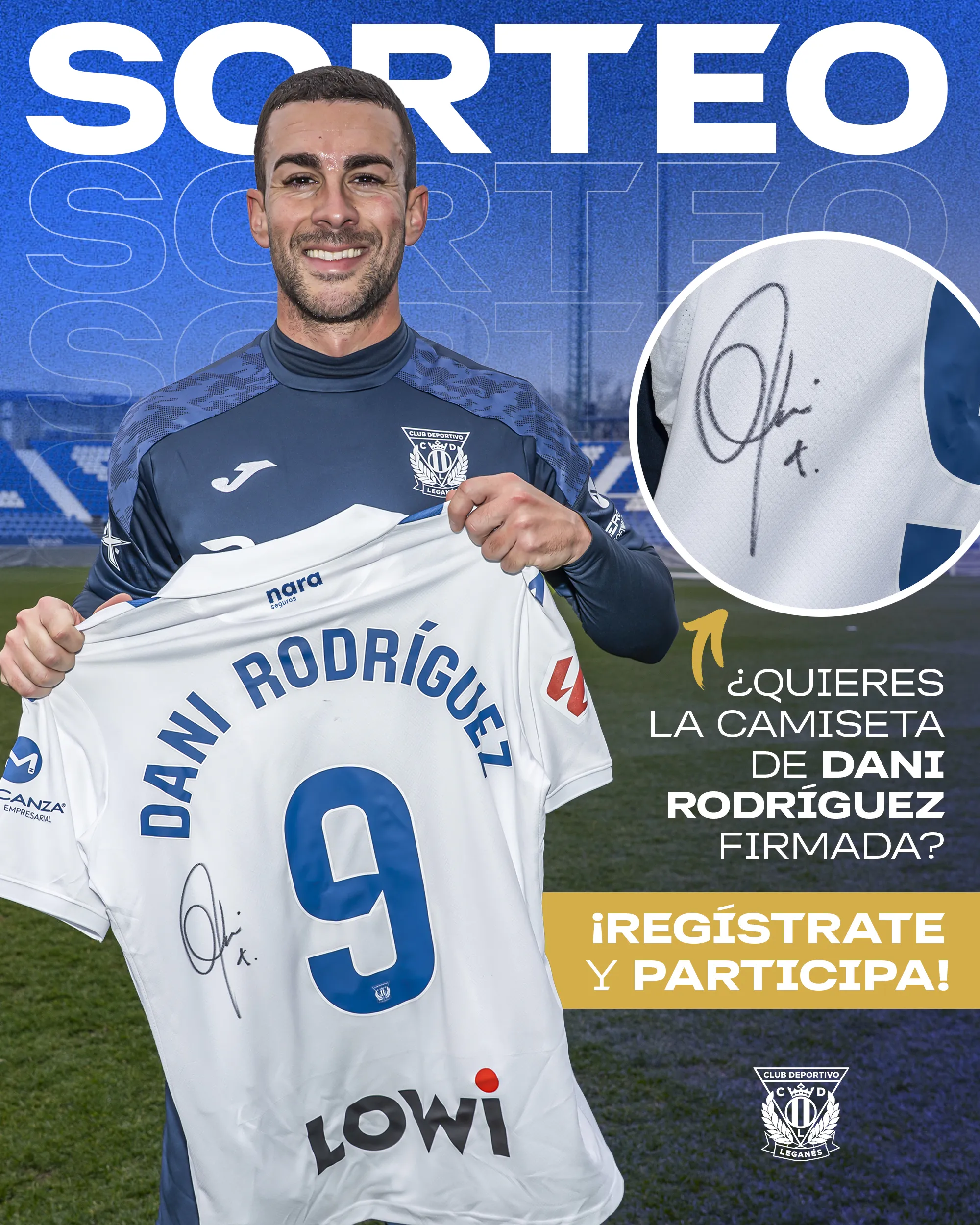 Sorteo Camiseta Firmada por Dani Rodríguez