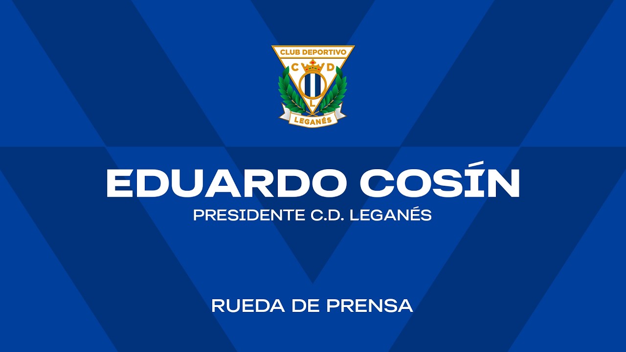 📹🎙️ Rueda de prensa de Eduardo Cosín como presidente del C.D. Leganés